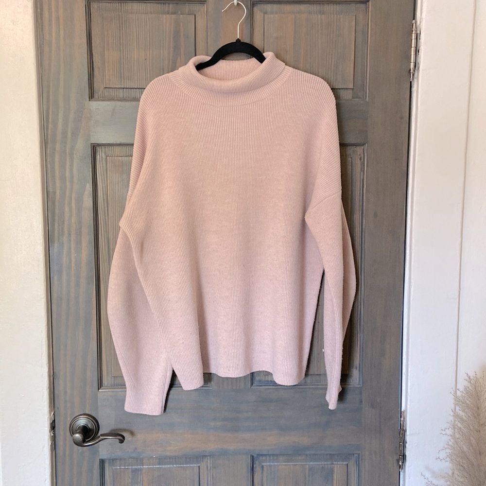 Pink French Connection Cowl Neck Sweater